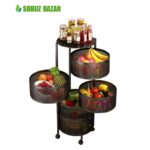 Kitchen Rotating Multi Layer Rack